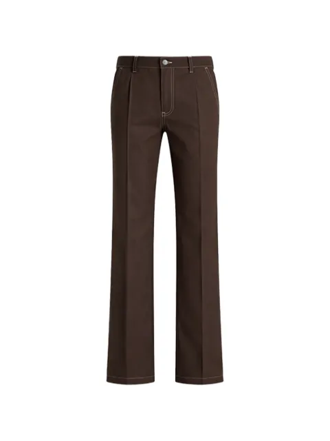 DSQUARED2 stripe-detail tailored trousers Brown S71KB0589S76498