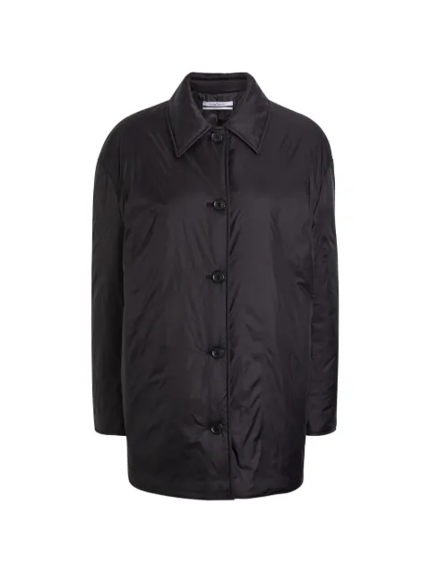 Another Tomorrow single-breasted coat Black A425OW040NY