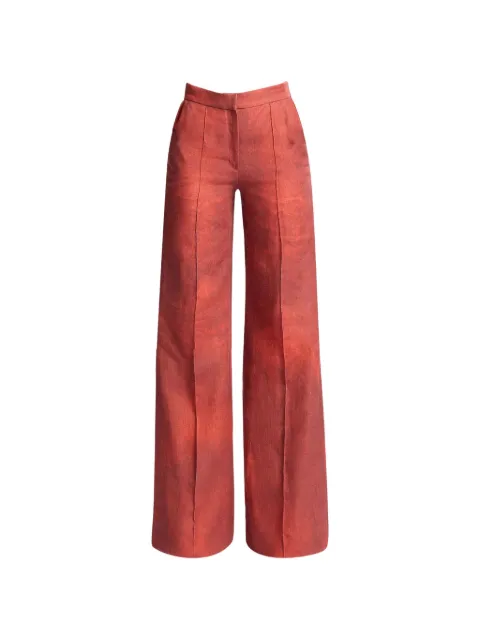 Elie Saab printed trousers Red P0113PS25LI002