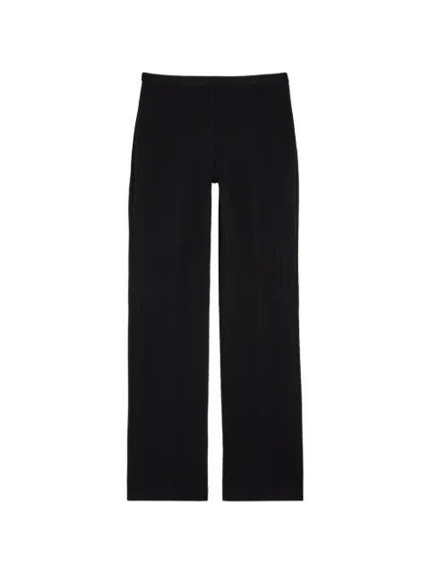 Another Tomorrow straight trousers Black A323PT026VI