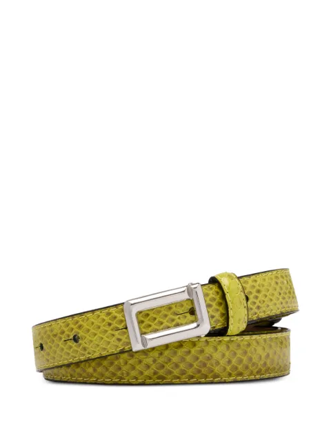 Lancel buckle adjustable belt Green A1415321TU