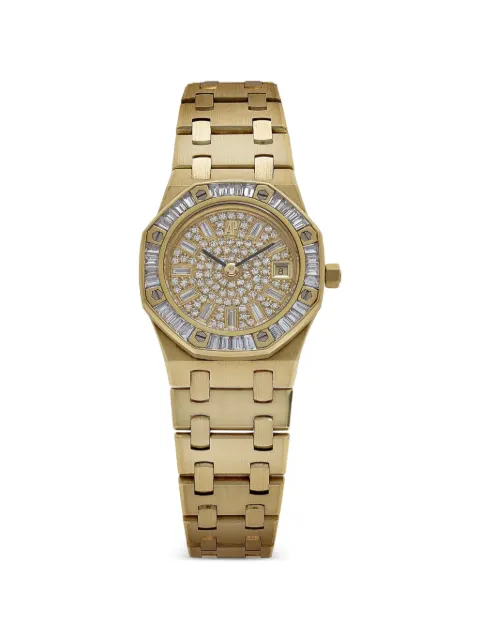 Audemars Piguet Royal Oak bracelet strap diamond bezel 26mm watch Gold 66464BAZ0722BA01