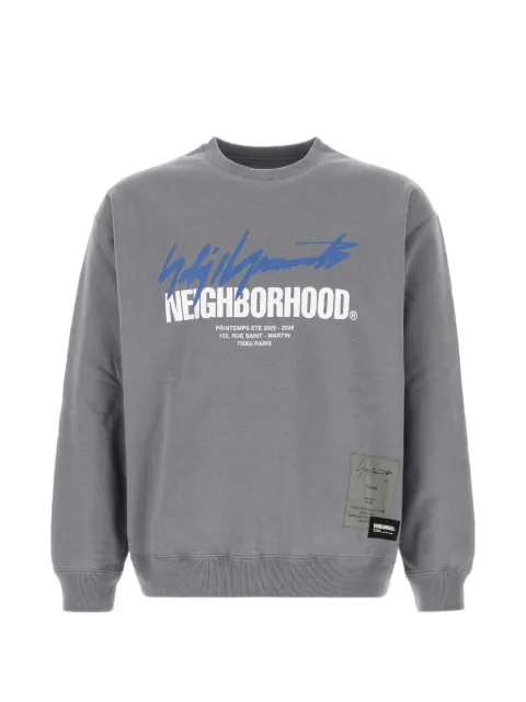 Yohji Yamamoto x Neighbourhood logo-print sweatshirt Grey HKT99999