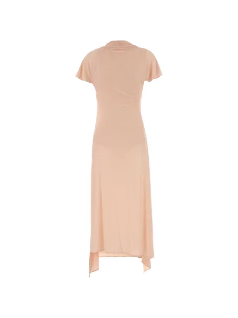 Magda Butrym scarf-detail midi dress Pink 355426
