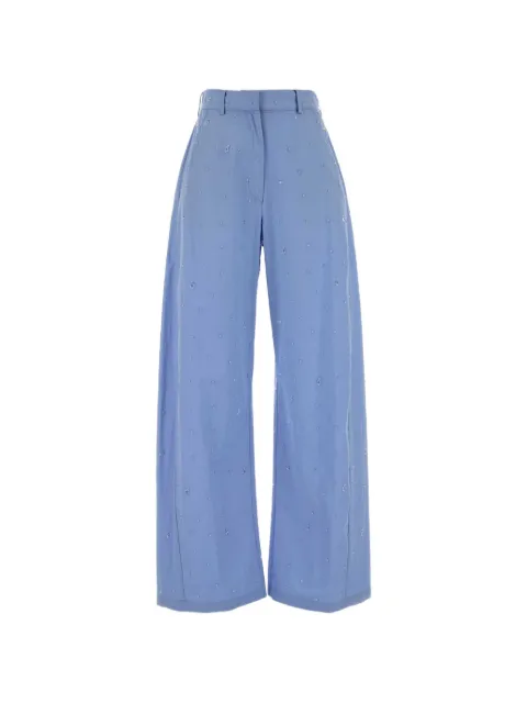 Giuseppe Di Morabito poplin wide-leg trousers Blue 06PSPA507R16406