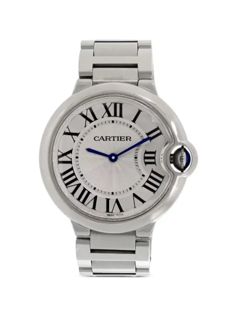 Cartier Ballon Bleu 36mm watch Silver W69011Z4