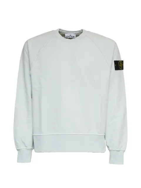 Stone Island badge crew-neck sweatshirt Blue L1S156100041S0051