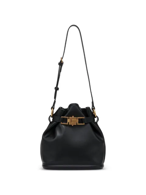 POTAMY strap buckle-detail buckle bag Black PP30002CN01BLACK25S