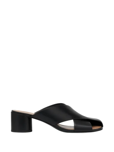 POTAMY cross-front logo mules Black PP01284CN01BLACK25S