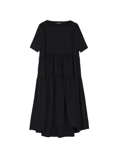 Herno tiered short-sleeve dress Black AB000071D12691Z