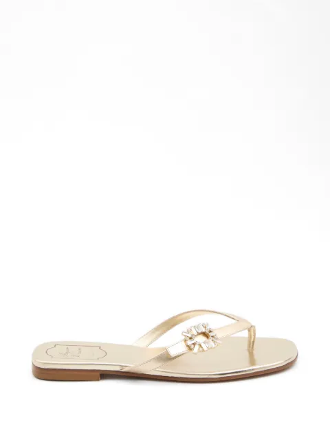 Roger Vivier crystal-detail sandals Gold RVW81744970KACG