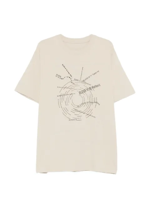 Bless word-print T-shirt Neutrals N815416BEIGE