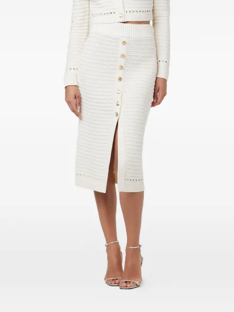 Toccin Tani knit pencil skirt Neutrals TC5904I013
