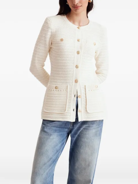Toccin Constance button knit jacket Neutrals TC5904N020