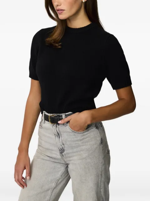 Toccin Elsie short-sleeved pullover sweater Black TC4913N050