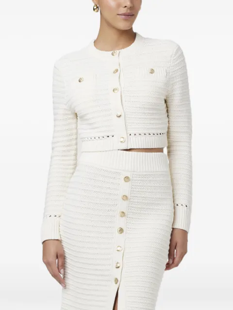 Toccin Miller pointelle button cardigan Neutrals TC5904N047