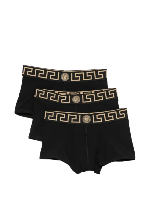 Versace logo-detail boxers (set of three) Black AU103261A18907