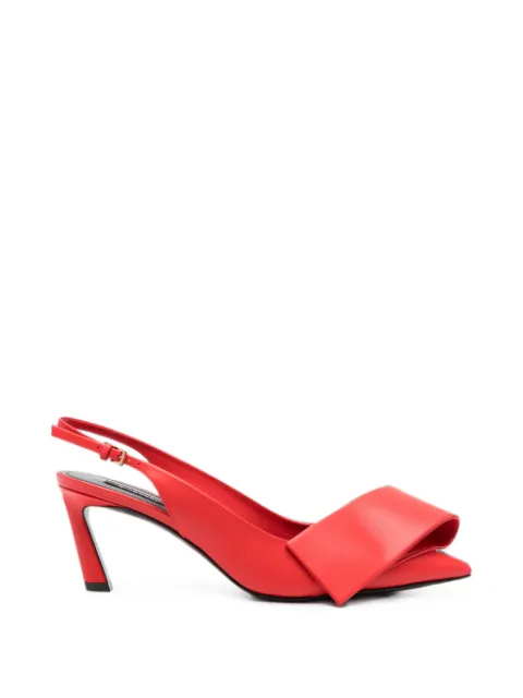Givenchy twisted-ribbon slingback pumps Red BE405HE1J7