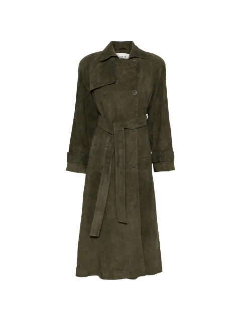 ducie Corrin double-breasted trench coat Green CORRIN
