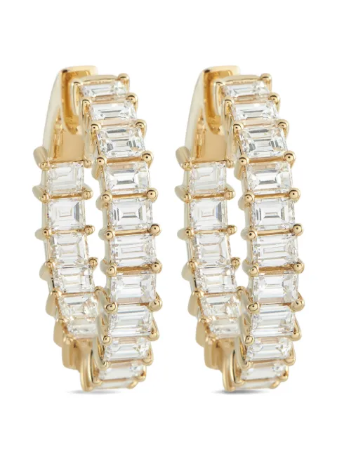 LB Exclusive diamond hoop earrings Gold AER16447Y