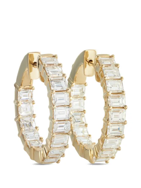 LB Exclusive diamond hoop earrings Gold AER1644610Y