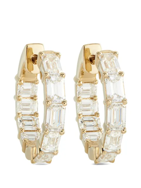LB Exclusive diamond inside-out hoop earrings Gold AER20760Y