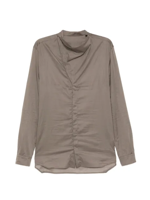 Rick Owens high neck island shirt Grey RU01F229934