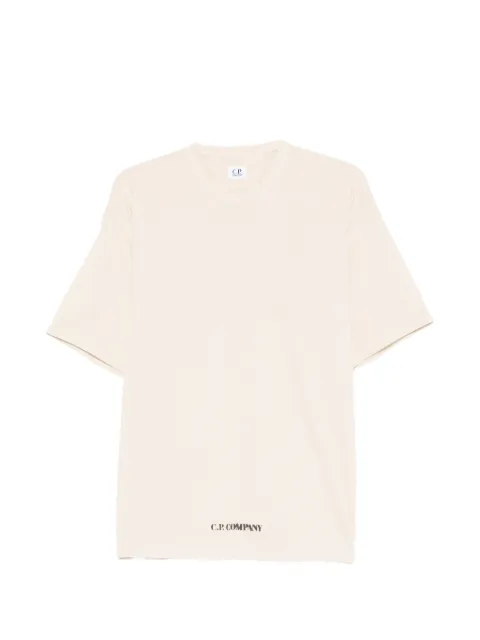 C.P. Company logo-print T-shirt Neutrals 20CMTS213A006057O114