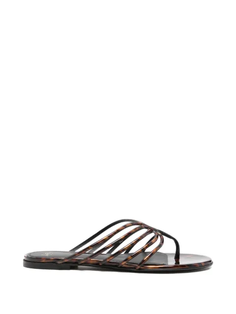 Alevì printed flat sandals Brown LADY