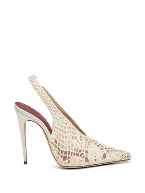 Magda Butrym lace overlay sandals White 610525