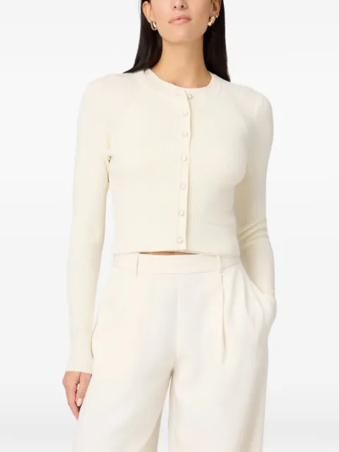 Toccin Zoe ribbed slim-fit cardigan Neutrals TC4907N041