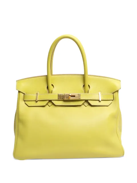 Hermès Pre-Owned 2011 30 Birkin leather tote bag Yellow YELLOW2011BIRKIN30BAG