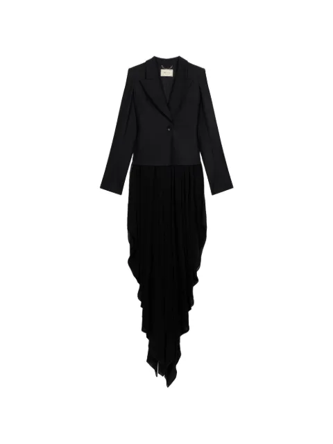 Blumarine single-breasted asymmetric-hem blazer Black 4B036A