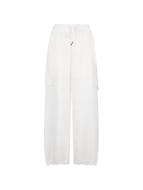 LIU JO mesh-design cargo trousers Neutrals TA6234T290A10105