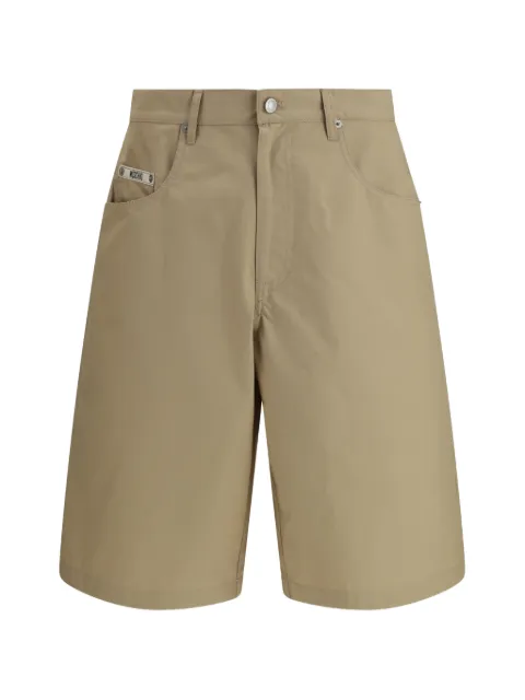 Moschino logo-patch shorts Neutrals 261ZZA03420218