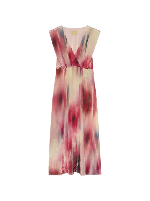 MOMONÌ Libelula V-neck maxi dress Pink 265MMODR013265MO06A
