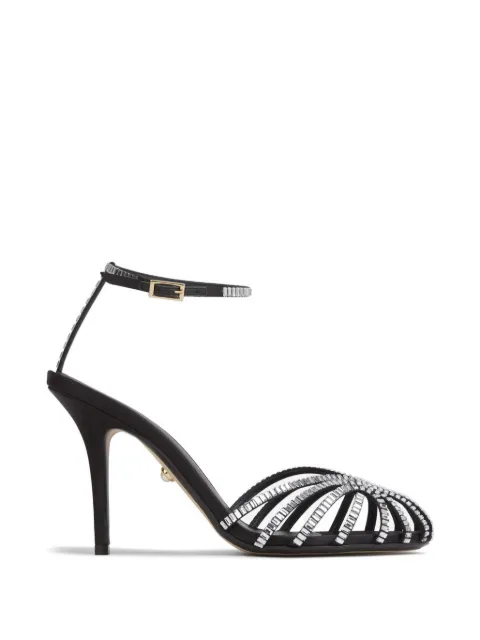 Alevì embellished-strap sandals Silver L26SC011R0222X01SATINFABRIC
