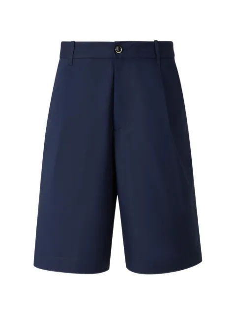 Nine In The Morning pleated tailored shorts Blue ODE01