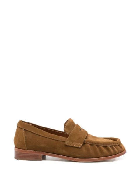 strategia shoes suede strap loafers Brown A6101X