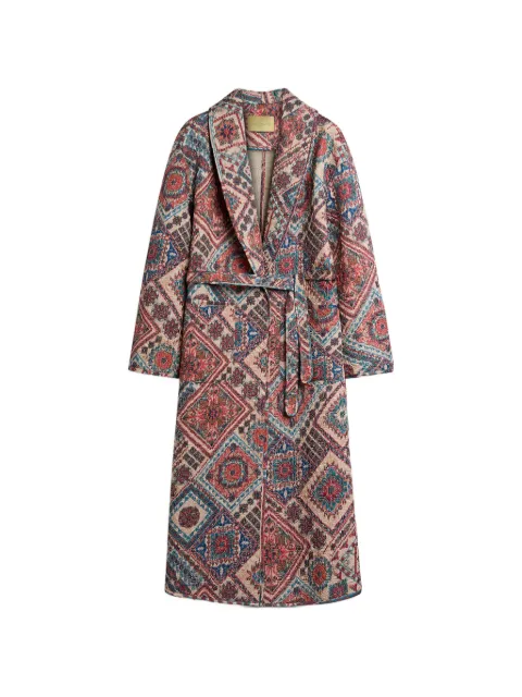 MOMONÌ Colibri printed coat Pink 265MMOCO020265MO36
