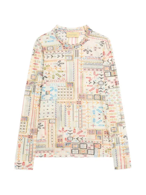 MOMONÌ Waina long-sleeves T-shirt Neutrals 265MMOTS011265MO45