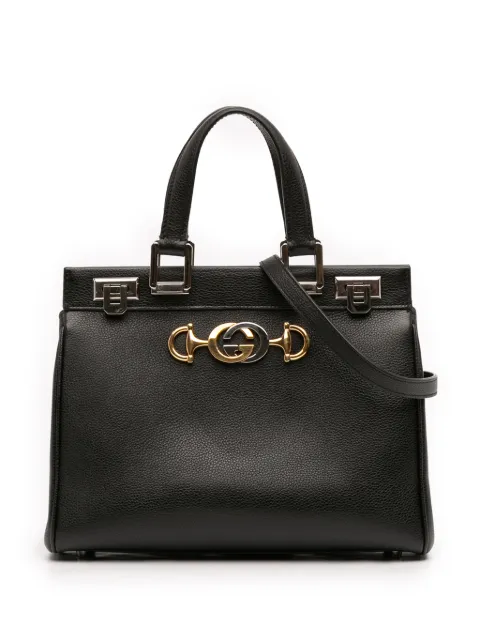 Gucci Pre-Owned 2000-2015 Small Grained Calfskin Zumi Top Handle Bag satchel Black M6BWBNMFSCVQ36N3
