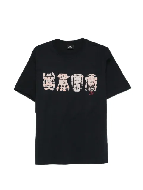 PS Paul Smith Screen Robot print T-shirt Blue M2R011RVP5799