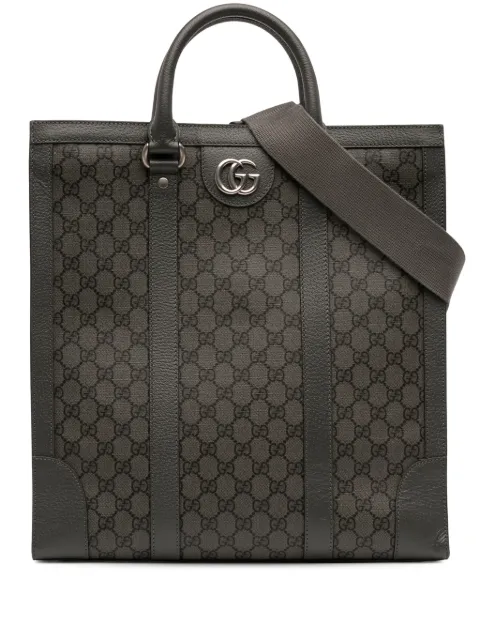 Gucci Pre-Owned 2016-2025 Medium GG Supreme Ophidia satchel Grey YU0VYCTF88RLTBC8