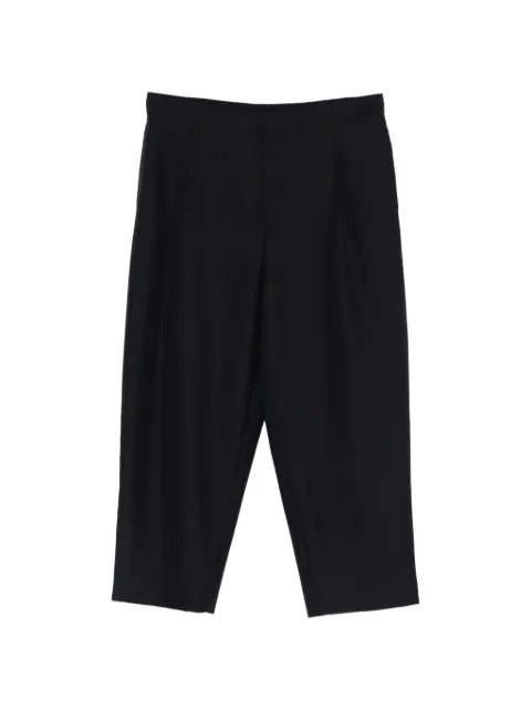 Maison Kitsuné pleated elasticated-waist trousers Blue QM01105WT3031