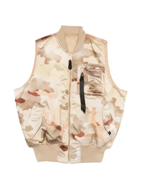 Alpha Industries MA-1 camouflage-print gilet Neutrals 758102C