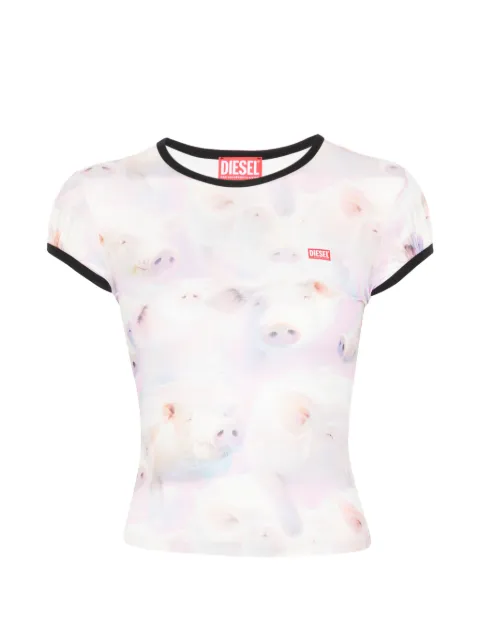 Diesel T-unkp printed T-shirt White A210220IHBS