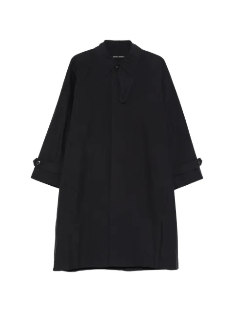 nicholson & nicholson buttoned trench coat Blue BAILEYW
