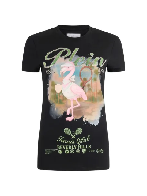 Philipp Plein pure fit T-Shirt tennis club Black PAFCWTK3955PJY002N
