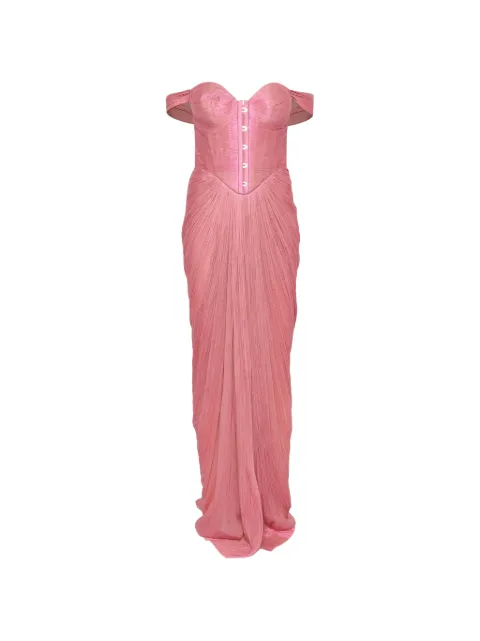 Maria Lucia Hohan Susie off-shoulder maxi dress Pink PF006300